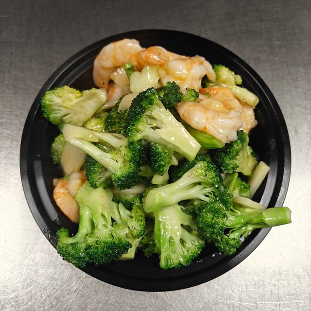 Shrimp with Broccoli.