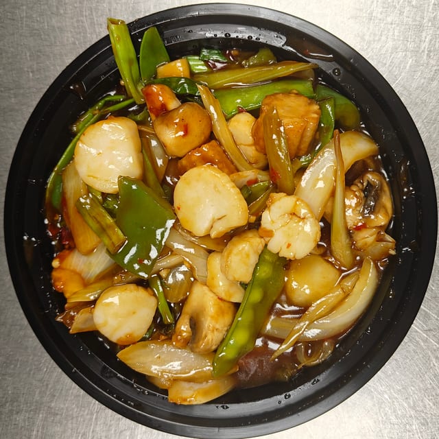 Scallops in Garlic Sauce.
