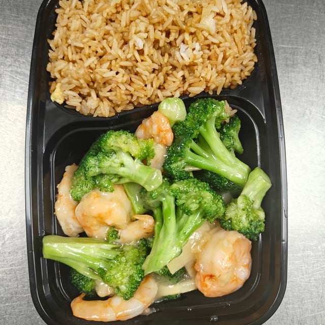 Shrimp with Broccoli.