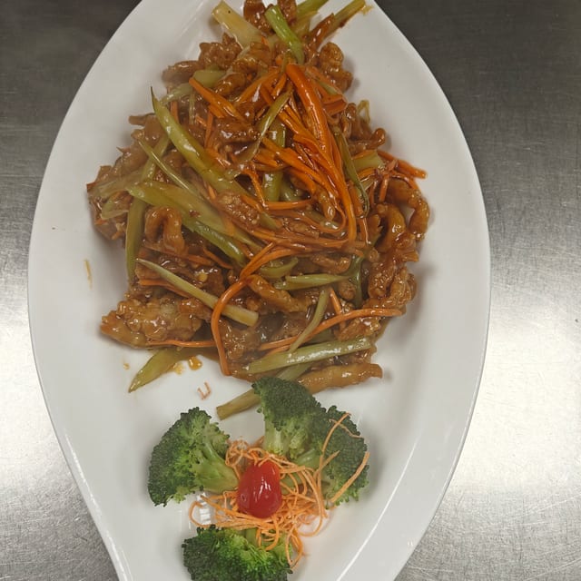 Crispy Chicken or Beef.