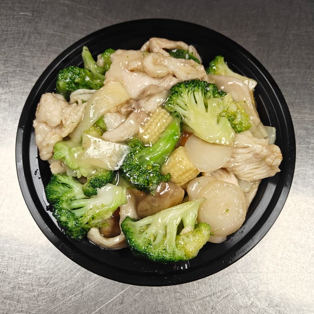 Chicken with Mixed Vegetables.