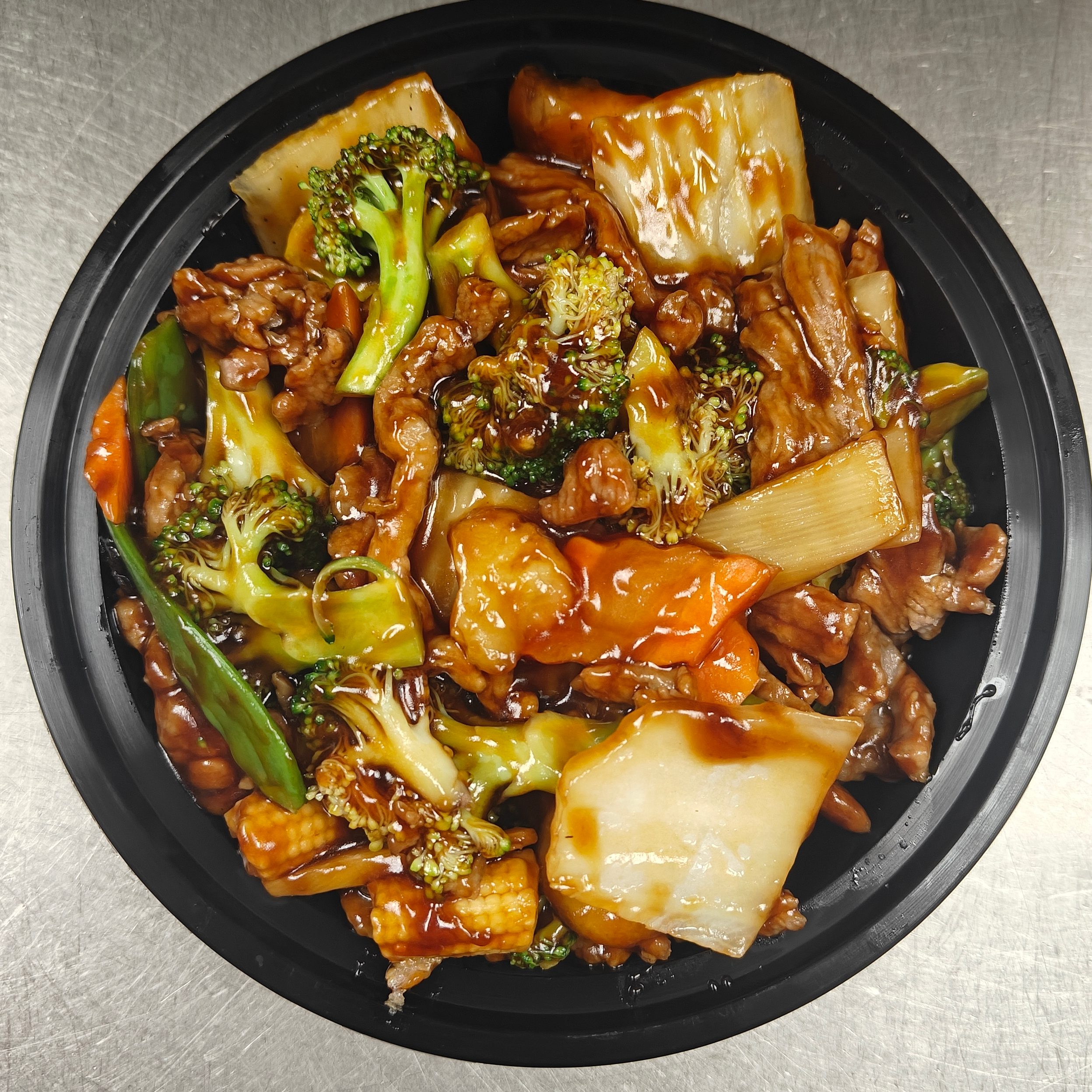 Beef with Mixed Vegetables.
