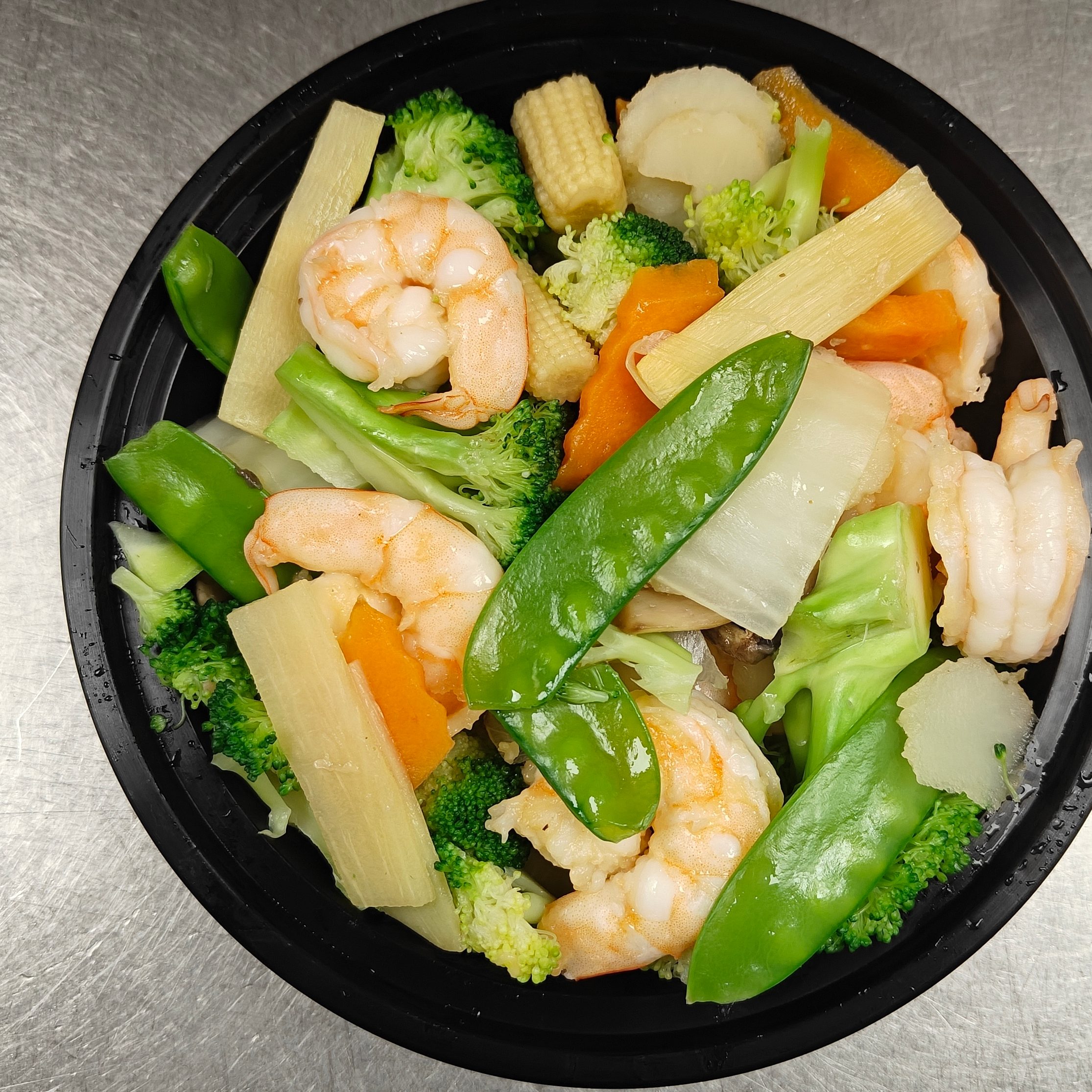 Vegetable with Shrimp Diet Dish.