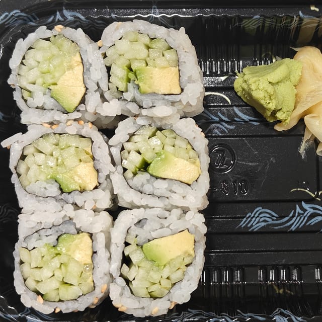 Avocado & Cucumber Roll.